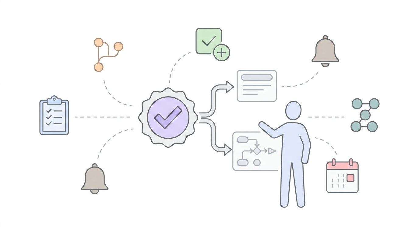 Nuova funzionalità: attività e processi come risultato di una verifica